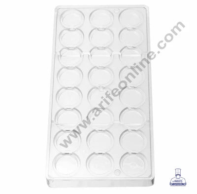 24 Cavity 6g/pieces Professional Oblate Shape for Candy Bonbons Polycarbonate Chocolate Mold │SB-2123│ (MOQ 12 PCS) (RRD)