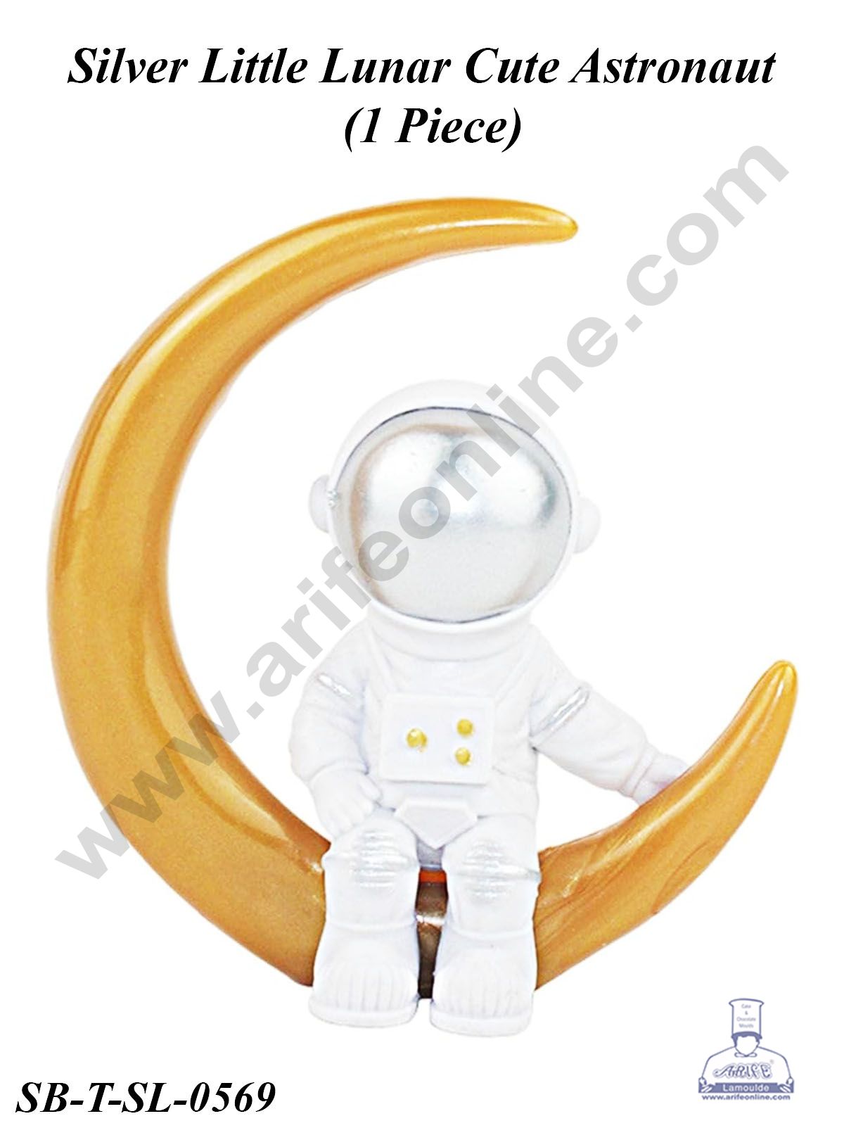 1PCS SITTING ASTRONAUT(SILVER) SBT-SL0569 (MOQ 12 PCS) (RD)