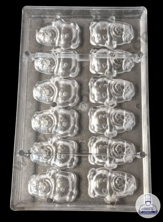 12 Cavity Polycarbonate Chocolate Mold - ( YBS-053 ) (MOQ 12 PCS) (RDD)