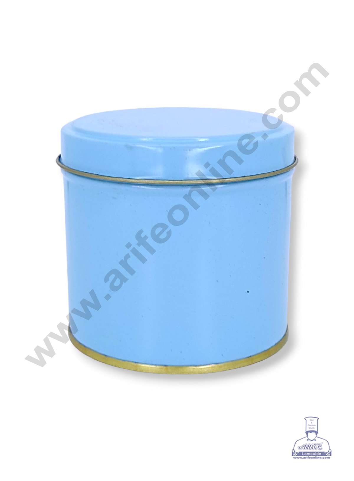Small Dream Cake Tin | Gift Box | Chocolate Box | Jewellery Box - Sky Blue (MOQ 50 PCS) (RE)
