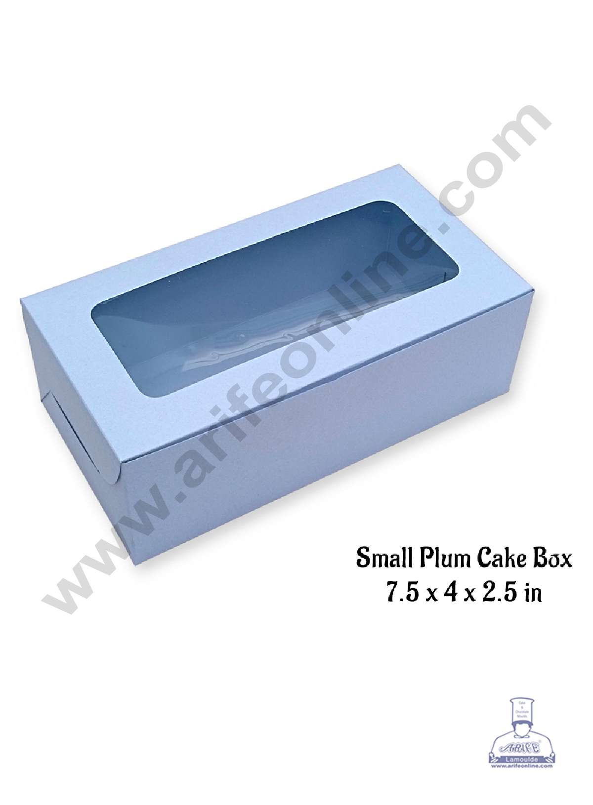 Light Blue Plum Cake Box Clear Window, Plum Carriers - Small ( 10 Pcs Pack ) (MOQ 10 PACK)