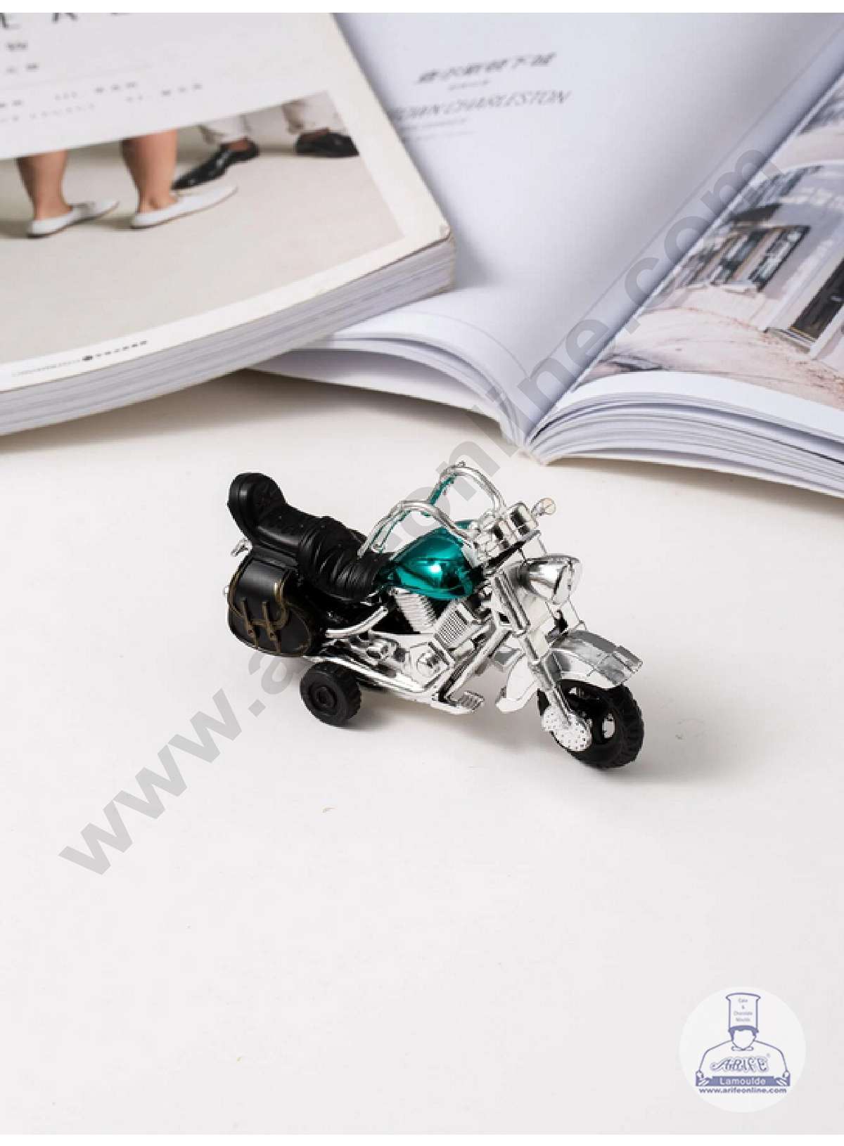 1 Piece Bullet Bike MotorCycle Toy Cake Topper (SB-T-SF202-TealGreen) (MOQ 12 PCS) (FD)