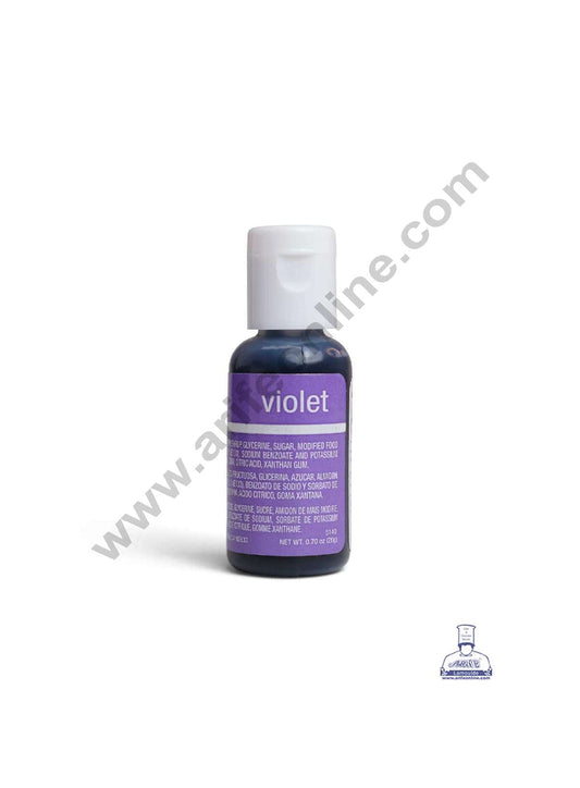 Chefmaster Liqua-Gel Violet .70 oz Food Color (20g) (MOQ 12 PCS)