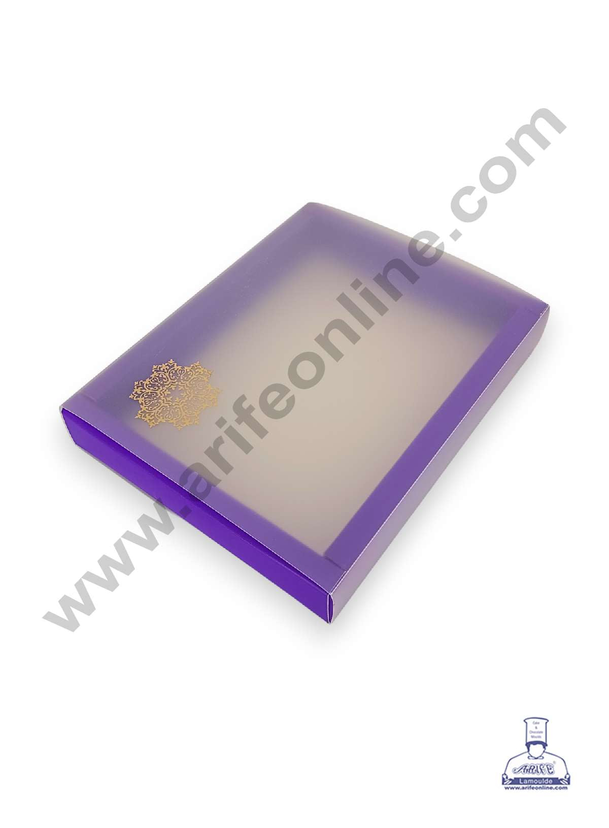 12 Cavity Chocolate Box with Sliding Cover & Cavity ( 10 Piece Pack ) - Violet (MOQ 12 PACK) (RUD)