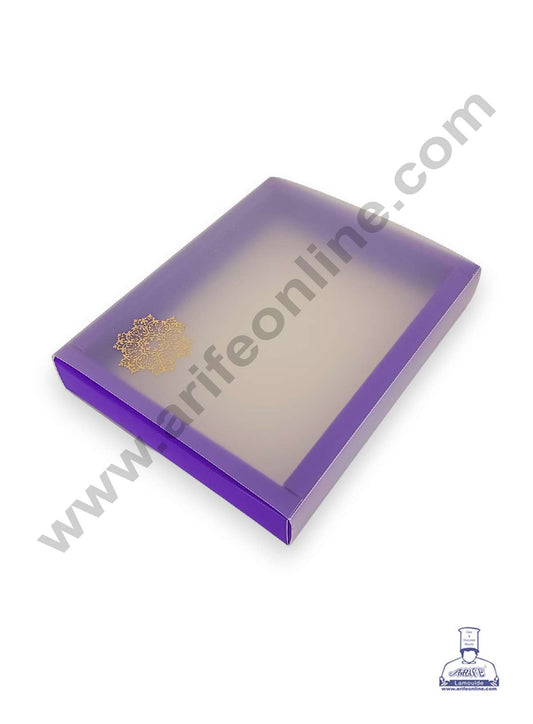 12 Cavity Chocolate Box with Sliding Cover & Cavity ( 10 Piece Pack ) - Violet (MOQ 12 PACK) (RUD)