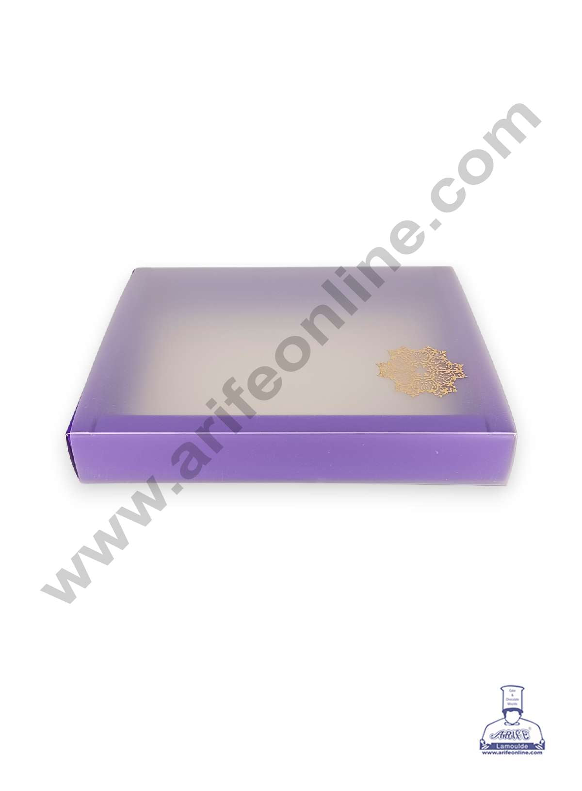 12 Cavity Chocolate Box with Sliding Cover & Cavity ( 10 Piece Pack ) - Violet (MOQ 12 PACK) (RUD)