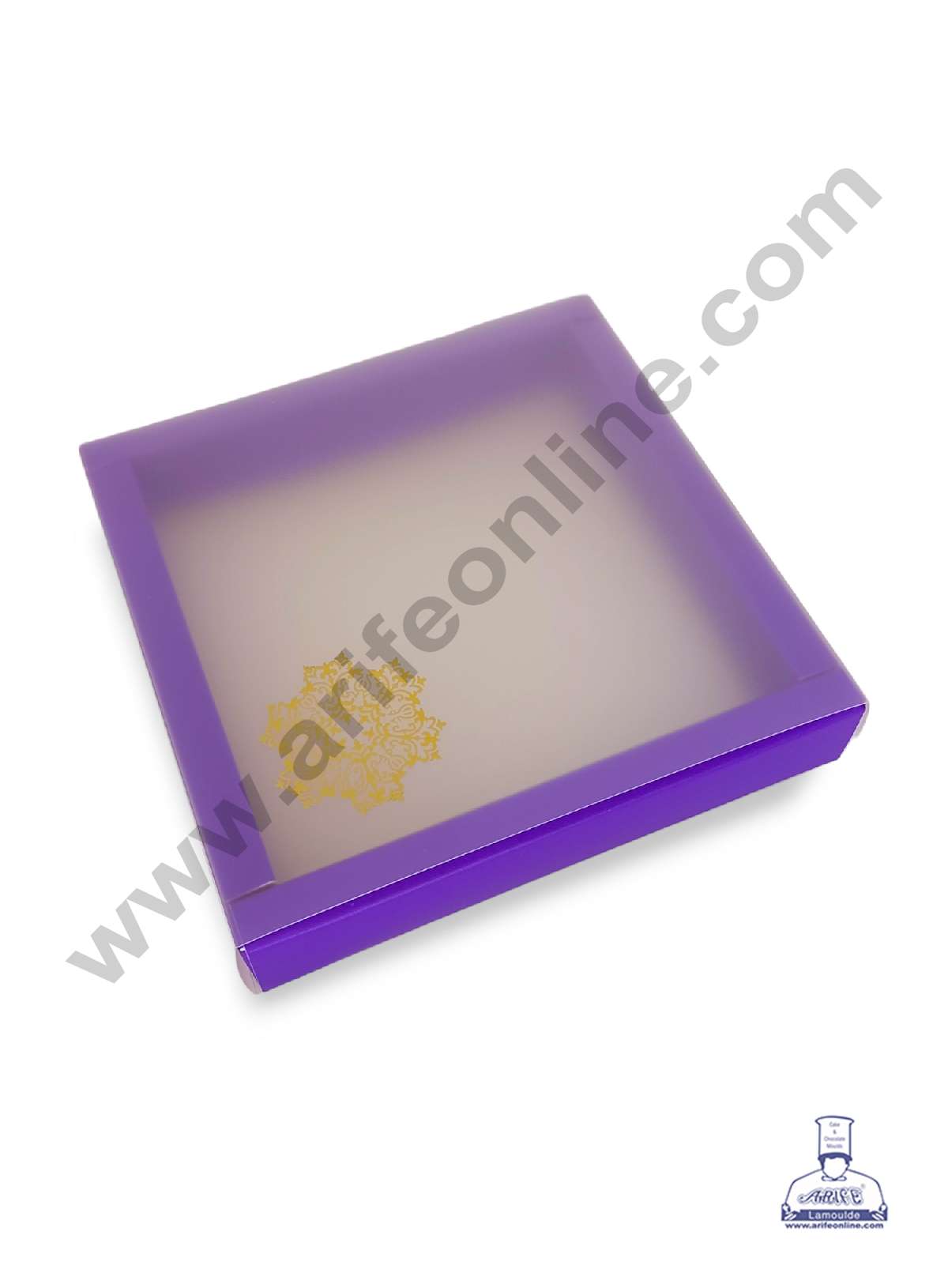 9 Cavity Chocolate Box with Sliding Cover & Cavity ( 10 Piece Pack ) - Violet  (MOQ 12 PACK) (RED)