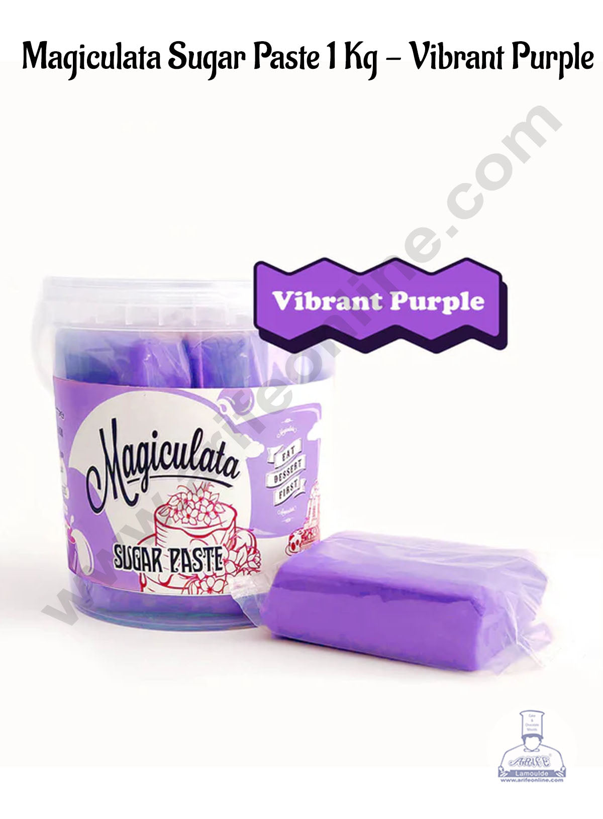 Magiculata Sugar Paste 1 Kg -Vibrant Purple (MOQ 6 KG ) (RLF)