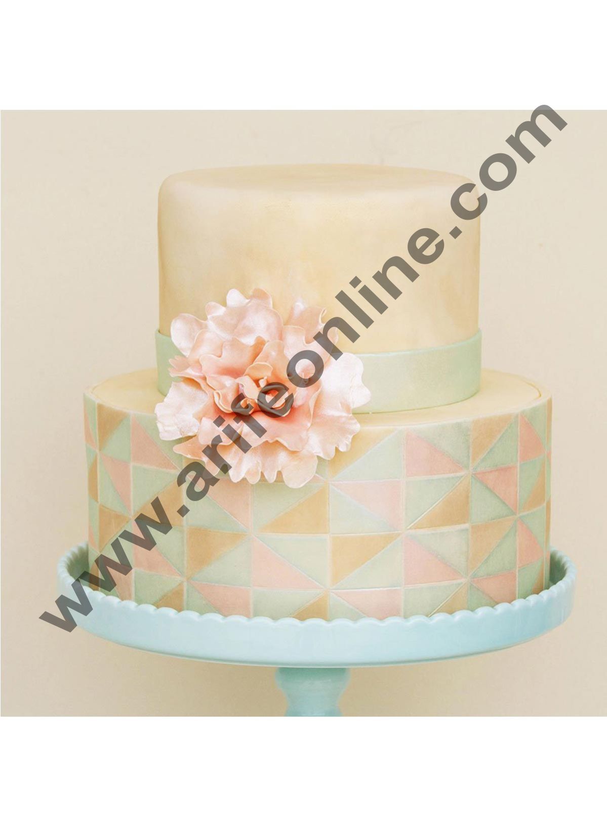 Cake Decor  Whimsical Peony Peonies Flower Cutter Set of 4 cutters for rolled fondant and gum paste