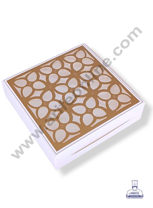 9 Cavity Chocolate Box with Cavity & Cutout Window Without Handle ( 10 Piece Pack ) - White (MOQ 12 PCK) (AID)