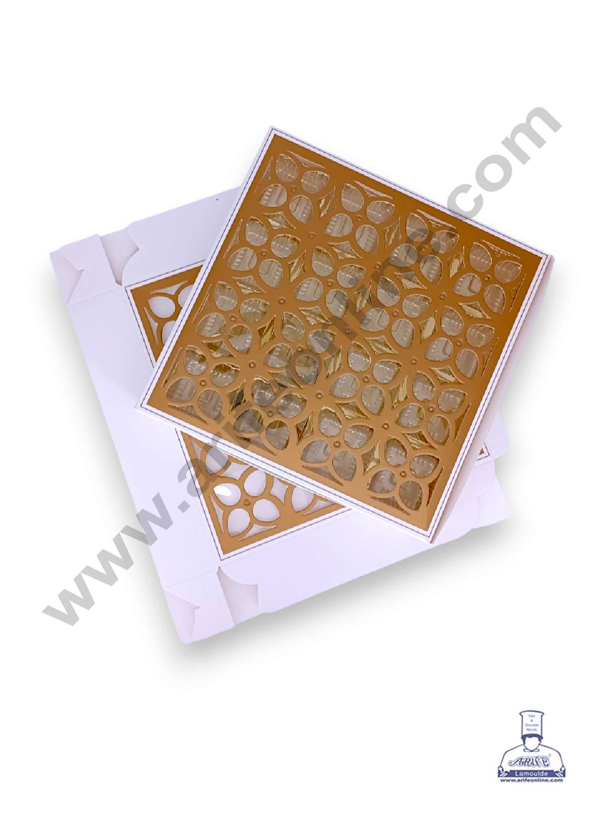 16 Cavity Chocolate Box with Cavity & Cutout Window Without Handle ( 10 Piece Pack ) - White (MOQ 12 PACK) (RDD)