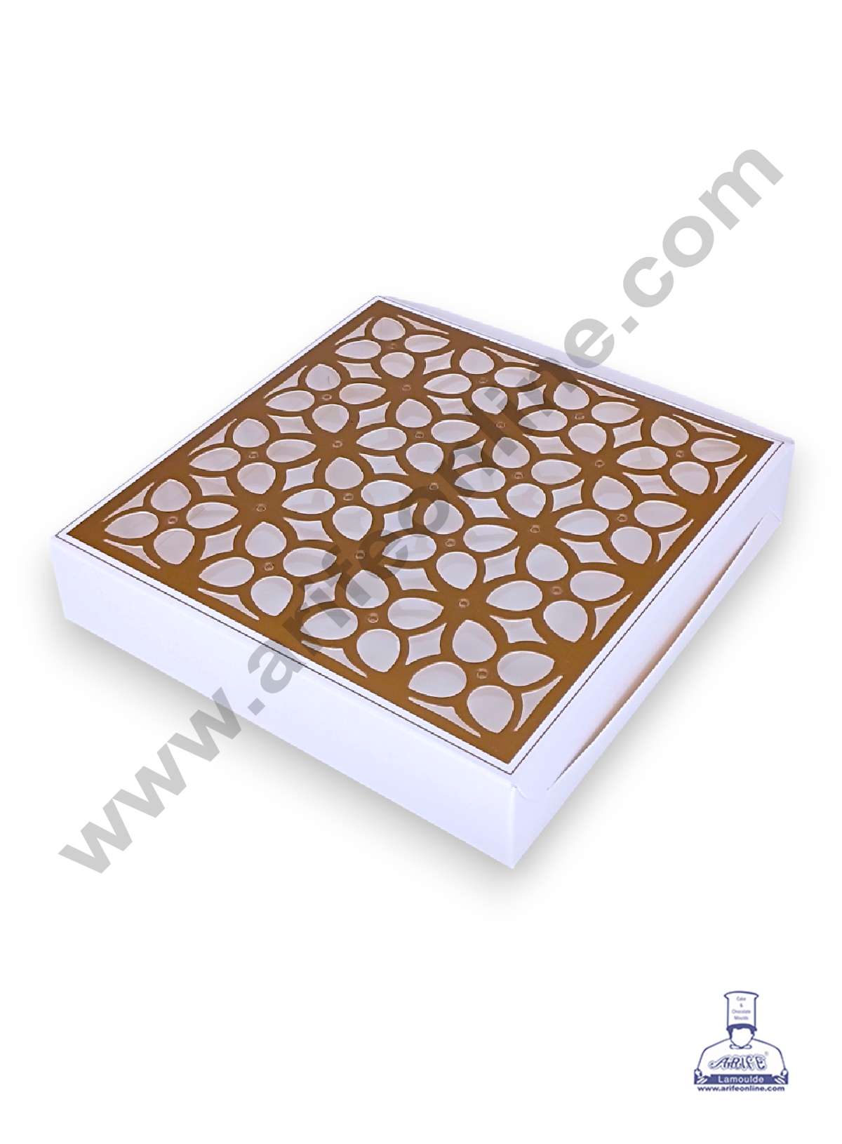 16 Cavity Chocolate Box with Cavity & Cutout Window Without Handle ( 10 Piece Pack ) - White (MOQ 12 PACK) (RDD)