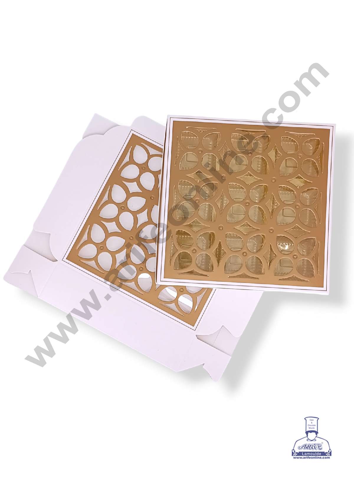 9 Cavity Chocolate Box with Cavity & Cutout Window Without Handle ( 10 Piece Pack ) - White (MOQ 12 PCK) (AID)