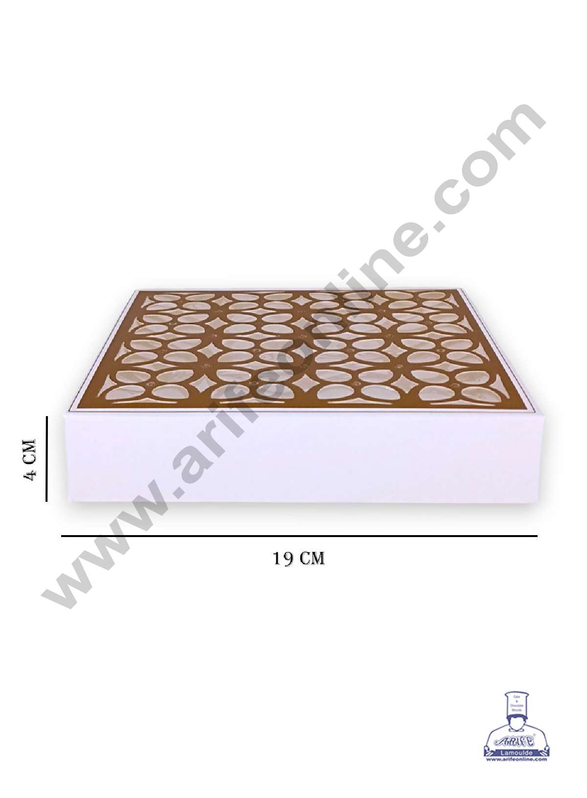16 Cavity Chocolate Box with Cavity & Cutout Window Without Handle ( 10 Piece Pack ) - White (MOQ 12 PACK) (RDD)