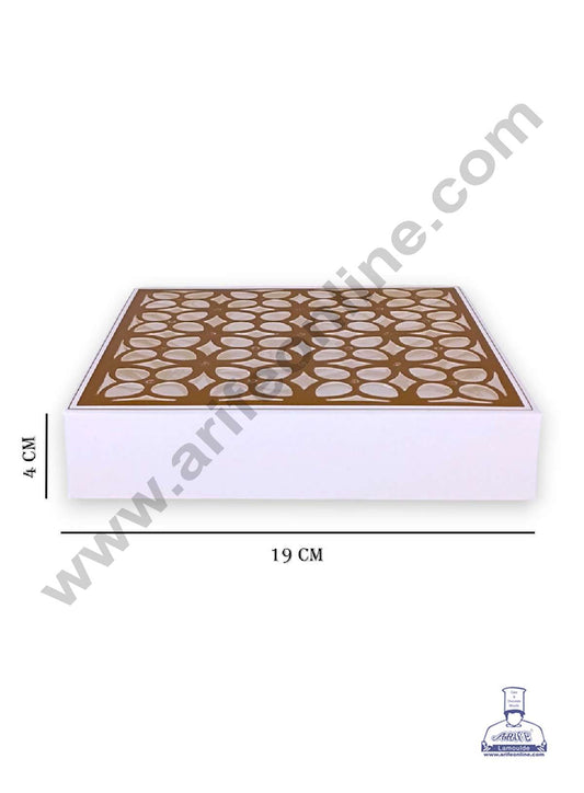 16 Cavity Chocolate Box with Cavity & Cutout Window Without Handle ( 10 Piece Pack ) - White (MOQ 12 PACK) (RDD)