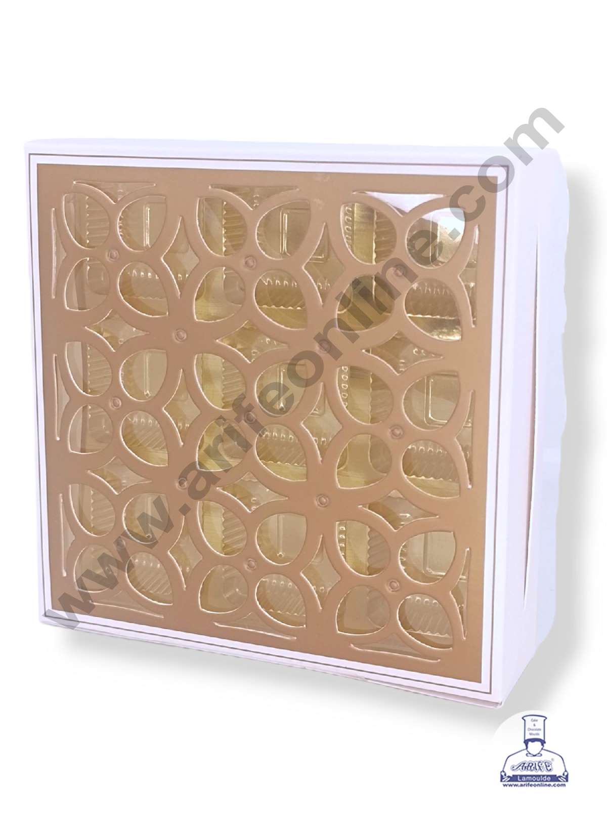 9 Cavity Chocolate Box with Cavity & Cutout Window Without Handle ( 10 Piece Pack ) - White (MOQ 12 PCK) (AID)