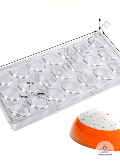 21 Cavity Polycarbonate Chocolate Mold │SB-1134 │(MOQ 12 PCS) (RRD)