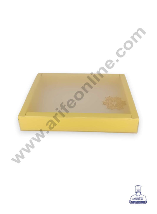 12 Cavity Chocolate Box with Sliding Cover & Cavity ( 10 Piece Pack ) - Yellow (MOQ 12 PACK) (RUD)